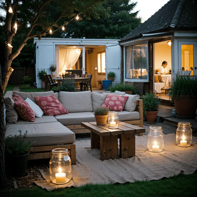 lightning old glass jars bottles candle outdoor