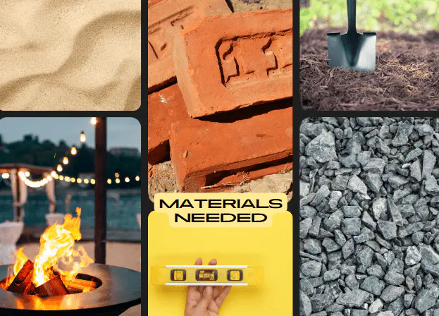 materials needed fire pit