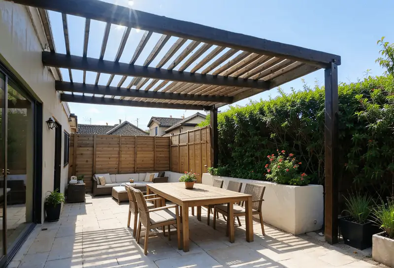metal modern pergola