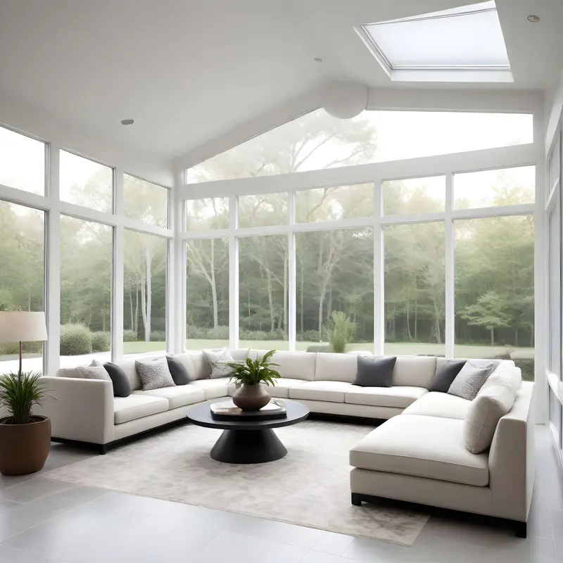 modern minimalism sunroom