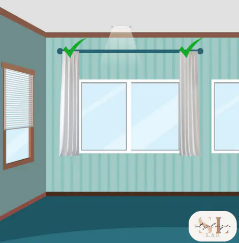 narrow rod curtain mistake fixed