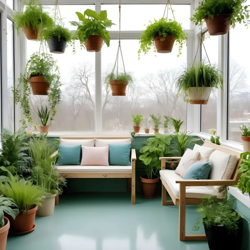 oasis sunroom plant herb
