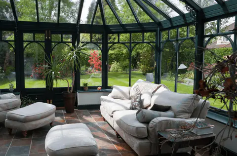 open sunroom to entertainment