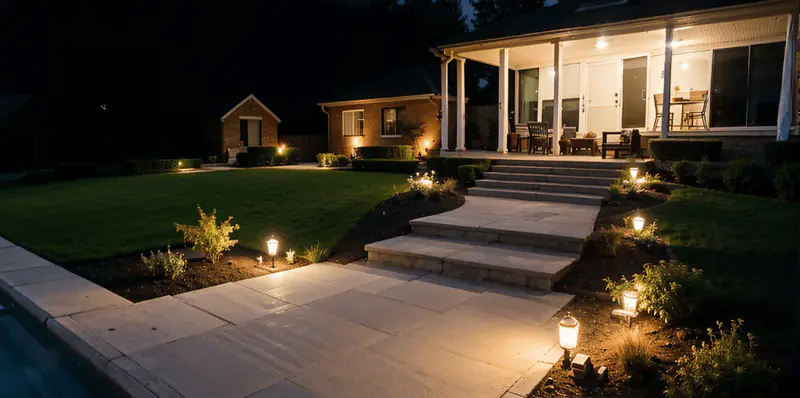 outdoor pathway lightning
