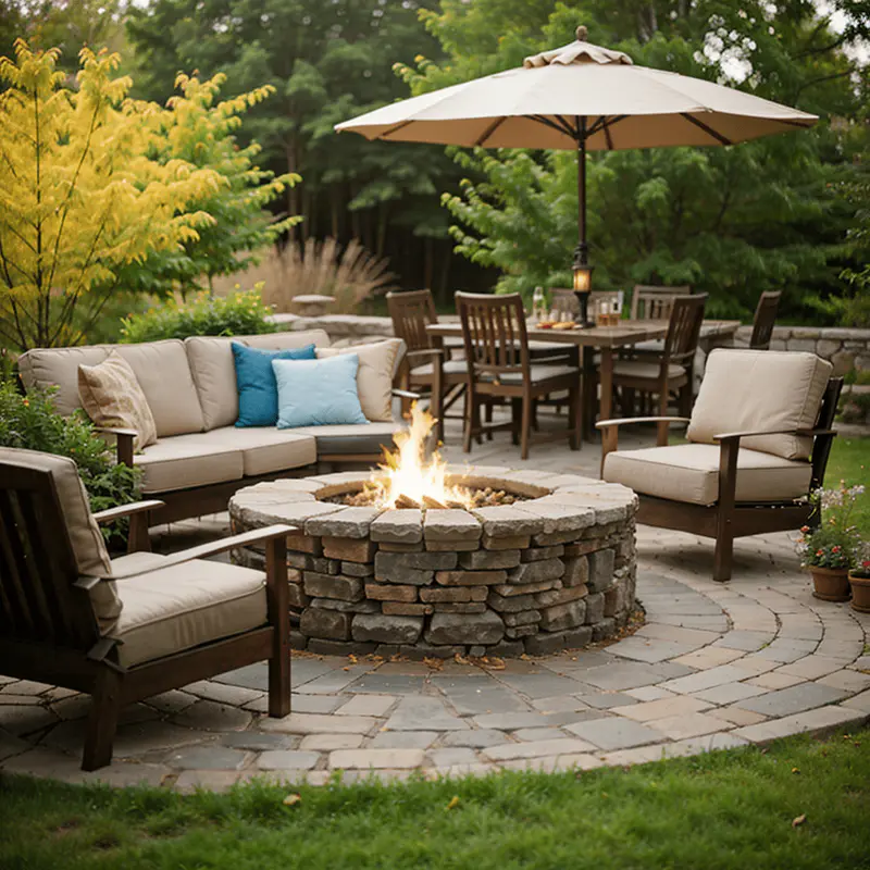 outdoor pit pit design lighting