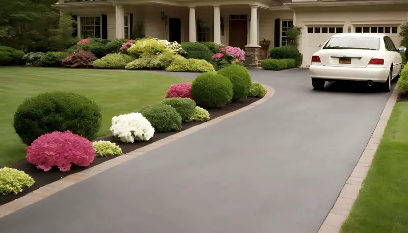 Perfectly Paved Perfection driveway entrance