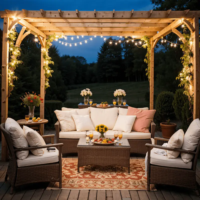 pergola Climbing roses and wisteria