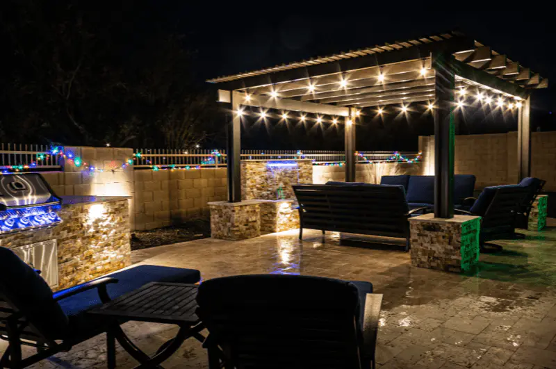 pergola accent area outdoor