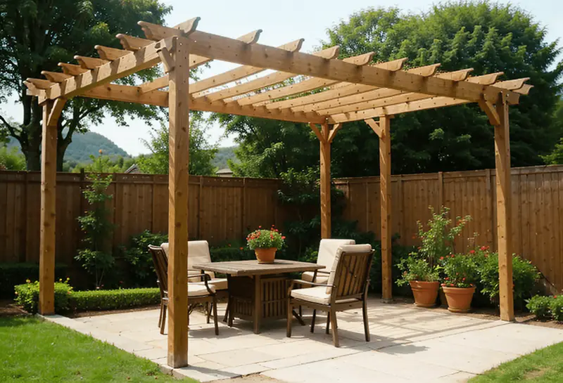 pergola eco friendly bamboo wood