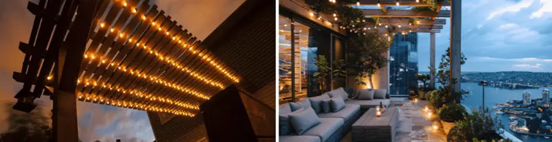 pergola lightning