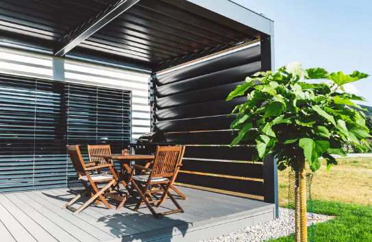 pergola metal minimalist