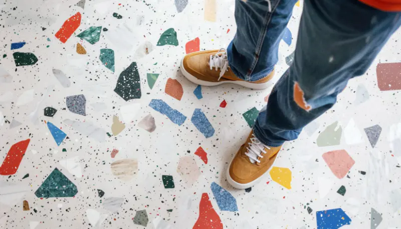polishing terrazzo flooring
