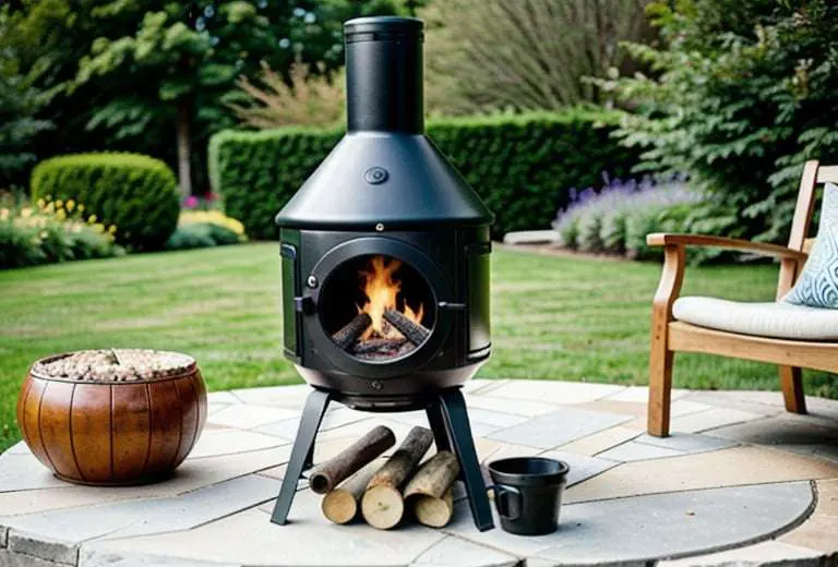 portable firepit chiminea potbellied