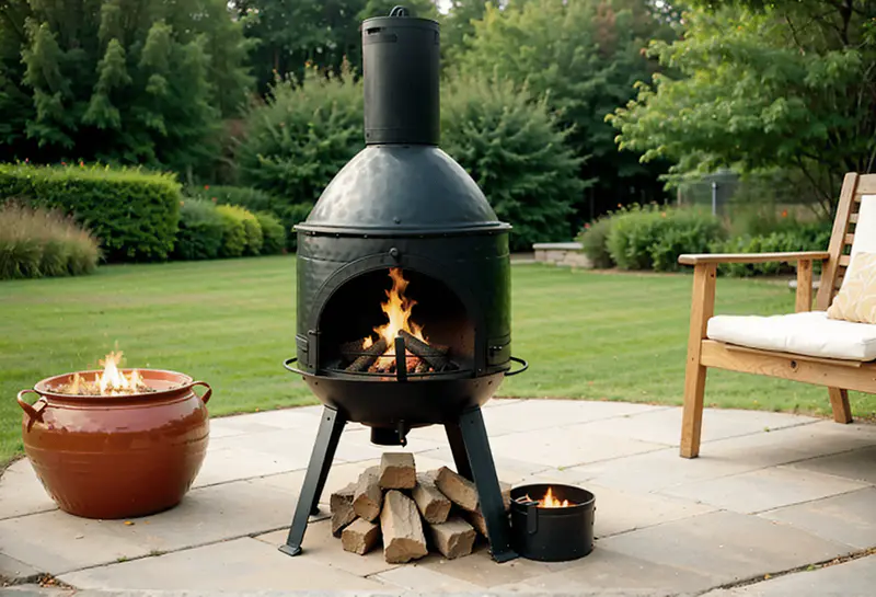 portable firepit chiminea