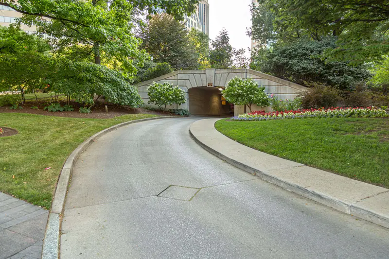 Perfectly Paved Perfection driveway entrance