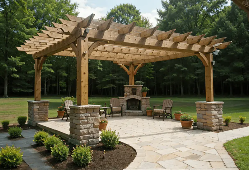 rustic pergola