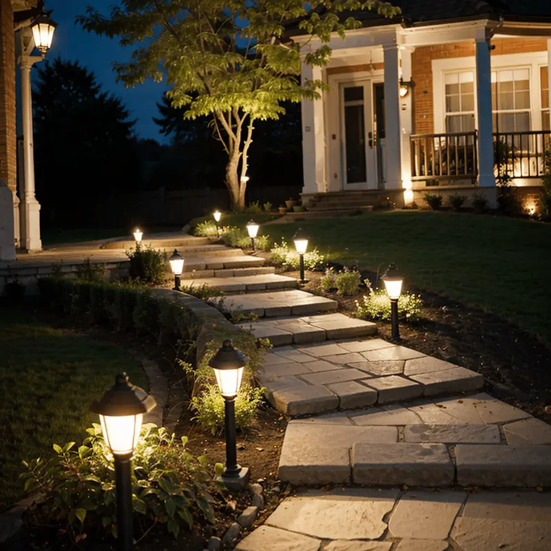 spotlight placed pathways