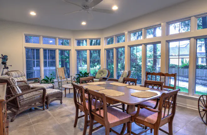 sunroom dining hub