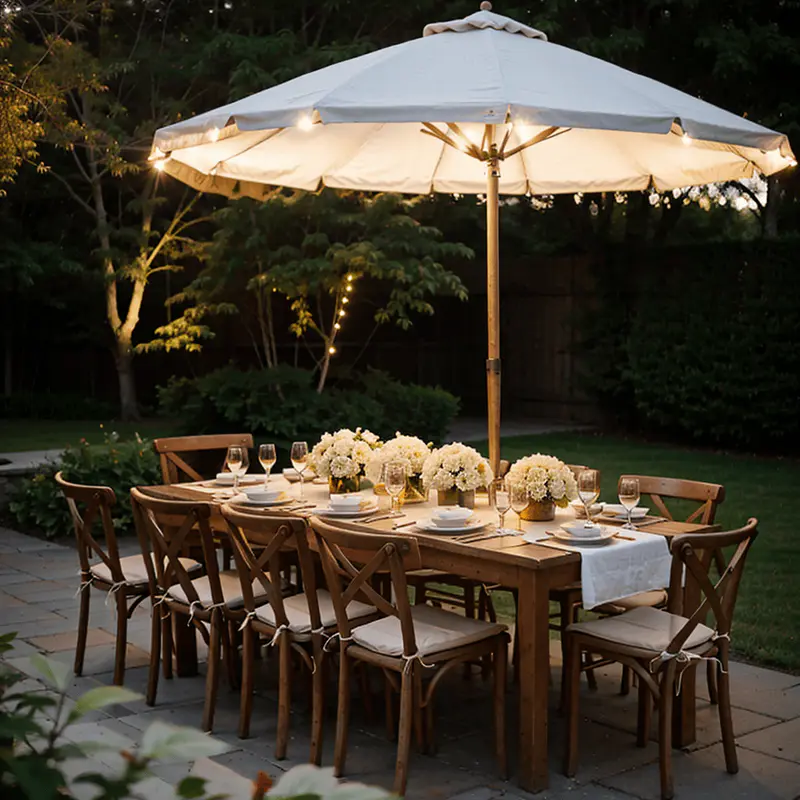 under table lightning outdoor
