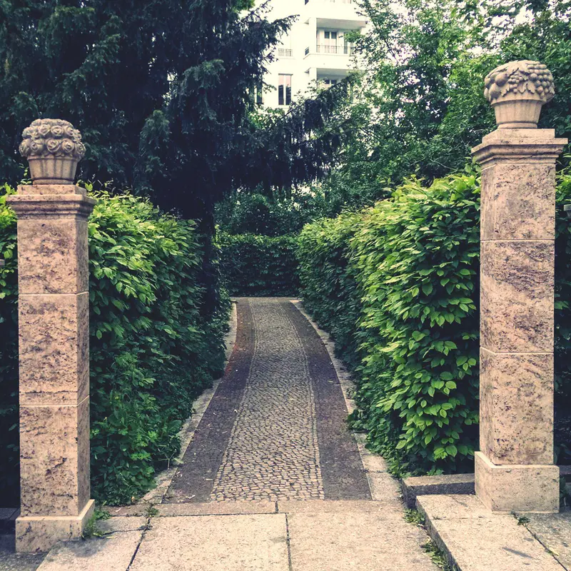 Stately Stone Pillars