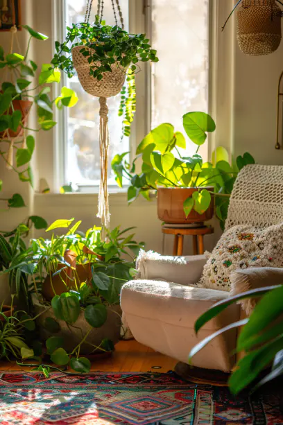 Boho Chic Macrame Plant Hangers.