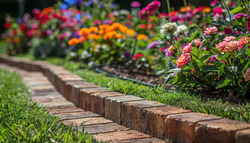 Brick Edging garden
