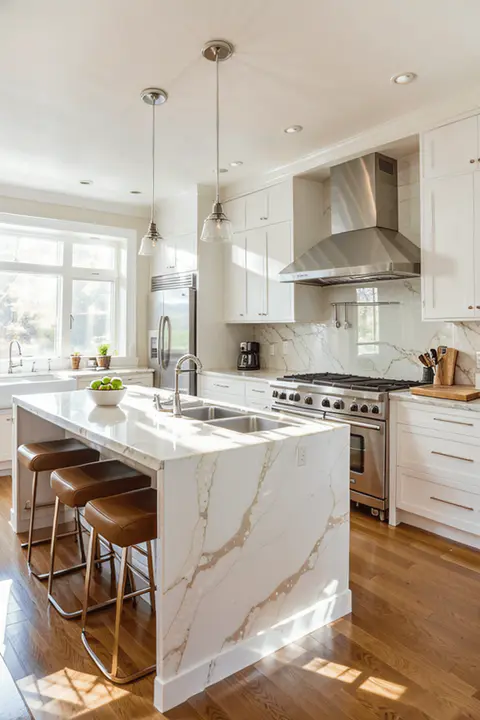 Closed cabinets kitchen
