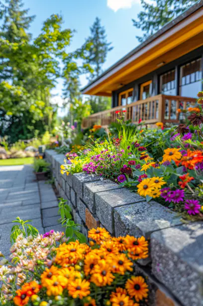 Concrete Blocks Arrangements Can create a more modern, more formal look