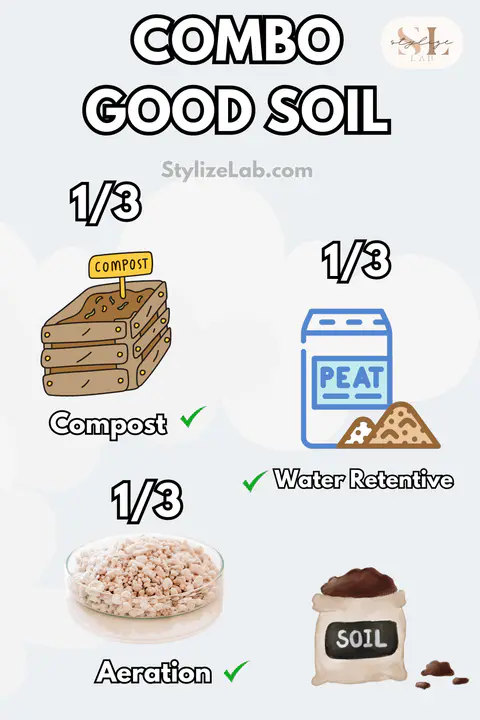 Create Good Soil with combo of composto aeration material and water retentive-