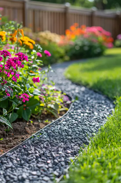 Gravel edge garden style
