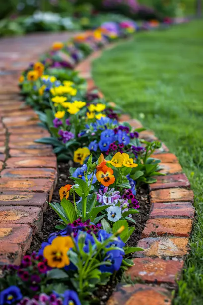 Herringbone Patterns edge brick