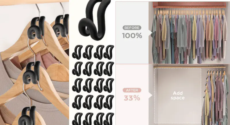 Innovative Door Storage Velvet Hooks