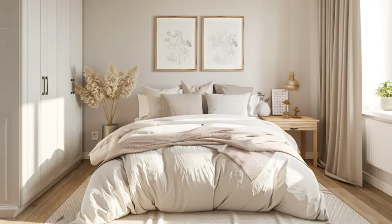 Light color scheme bedroom light netrual colors small bedroom
