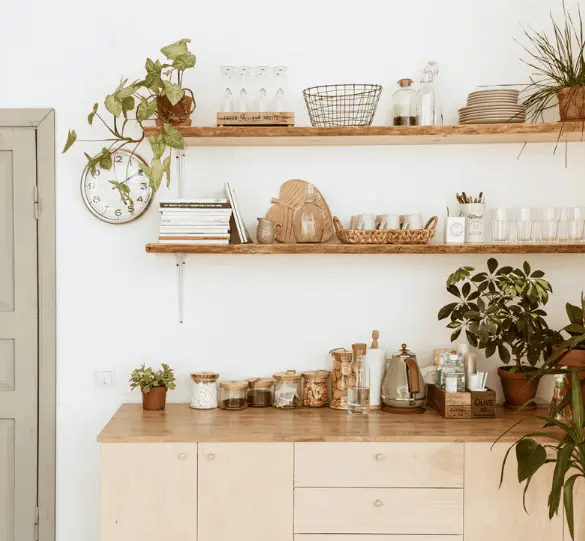 Open Kitchen Shelving