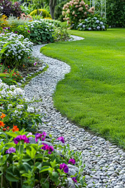 Pebble Edging.