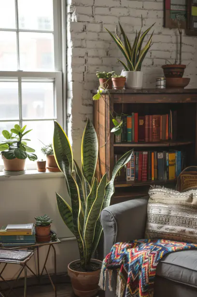 Snake Plant in Elegant corner