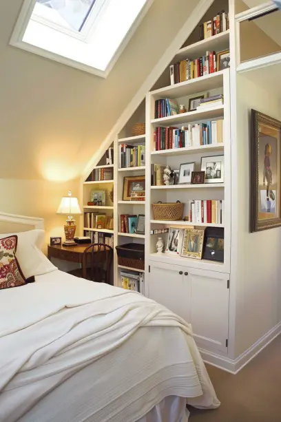 Vertical Storage small bedroom
