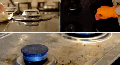 cleaning gas stoves