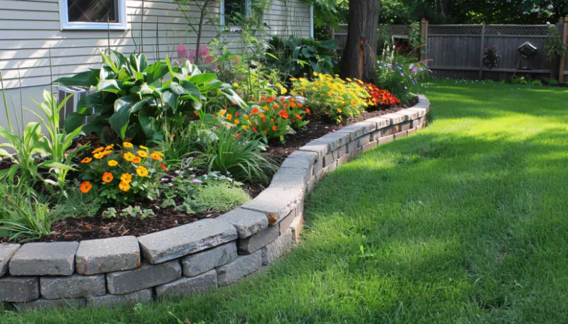 concrete bridge edge garden