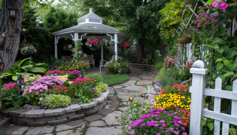 garden edge stone cozy style white