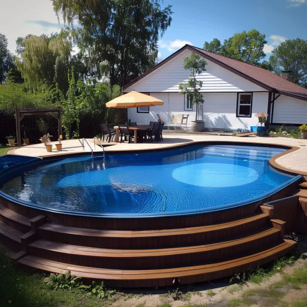 ground pool multi desk level