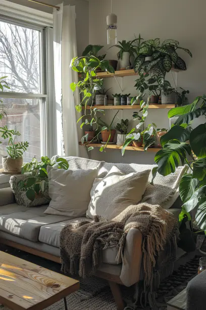 low light plants wall shelves north facing