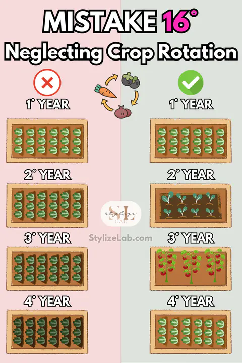 mistake Neglecting Crop Rotation garden