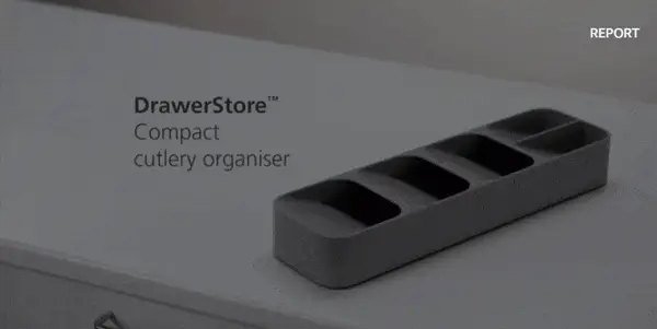 organized kitchen drawer, compact utensil organizer, space-saving cutlery storage