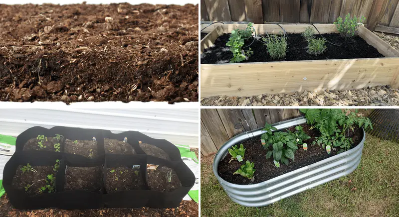 right materials for bed raised garden