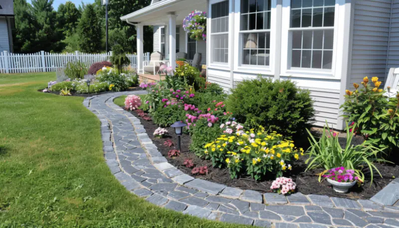 stone garden edge