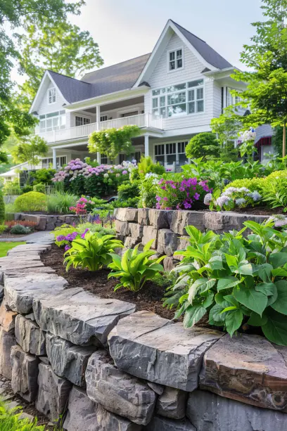 tall edging large garden home space clear division