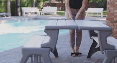 Benches with Backs - Convert-A-Bench (Tan)