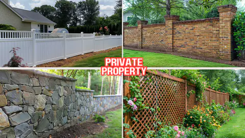 15+ Gorgeous Privacy Fence Ideas (Good Materials & Tips for Private Home) 👀