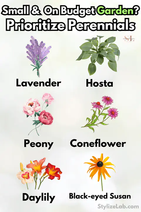 Prioritize Perennials for on budget and small garden